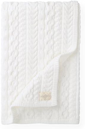 Hope & Henry Layette Cable Blanket